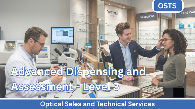 Optical Sales & Technical Service – Level 3 – Advanced Dispensing and Assessment (English)
