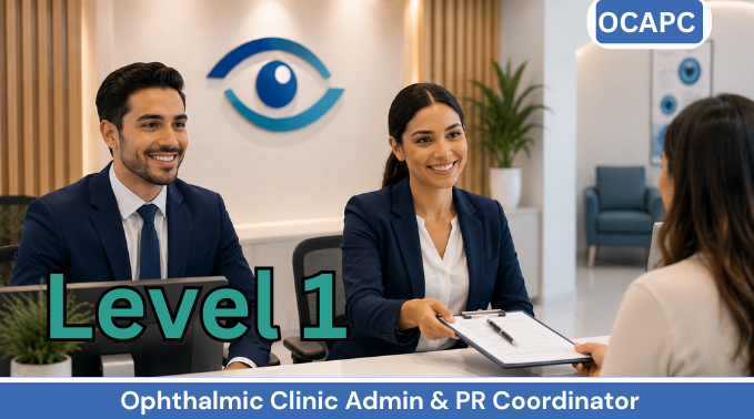 Ophthalmic Clinic Admin & PR Coordinator – LEVEL 1 — Foundations of Clinic Operations and Safety (English)