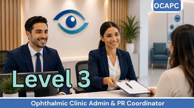 Ophthalmic Clinic Admin & PR Coordinator Level 3 — Refractive Care, Recovery and Integrated Practice (English)