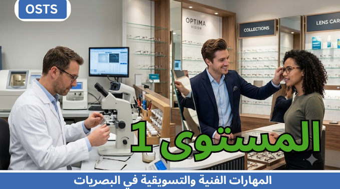 المهارات الفنية والتسويقية في البصريات – المستوي الأول – أساسيات الممارسة البصرية (باللغة العربية)